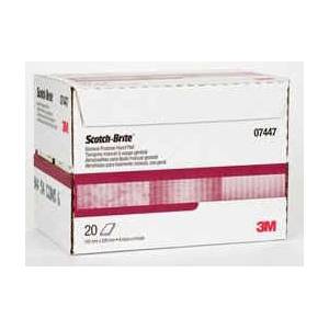 9" x 6" x 0.25", 3M 7447 Scotch-Brite™ Abrasive Hand Pad, Maroon