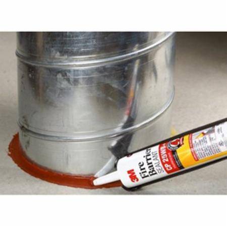 10.1 Oz, Tube, Red, Elastomeric Latex, Fire Barrier Caulk