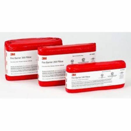9" x 6" x 2", Red, Fire Barrier Pillow