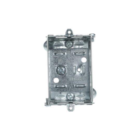 Iberville® BC1100-LLE Gangable Device Box, Steel, 8 cu-in, 1 Outlet, 3 in H x 2 in W x 1-1/2 in D