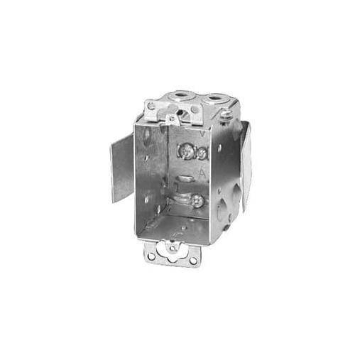 Iberville® BC1104-LRW Gangable Rework Device Box, Steel, 12.5 cu-in, 1 Gang, 1 Outlet, 3 in H x 2 in W x 2-1/2 in D