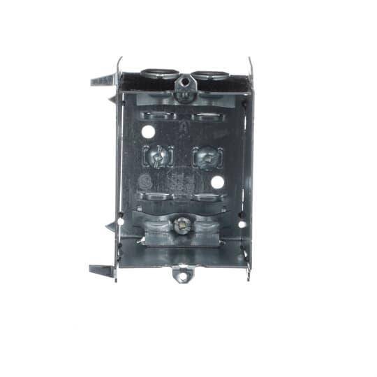 Iberville® BC1504-LLE Non-Gangable Device Box, Steel, 15 cu-in, 1 Outlet, 4 Knockouts, 3 in H x 2-1/4 in W x 2-1/2 in D