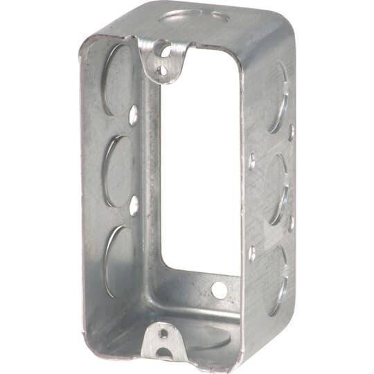 Iberville® BC2020R Utility Box Extension Ring, 2-1/8 in W x 1-7/8 in D, Steel