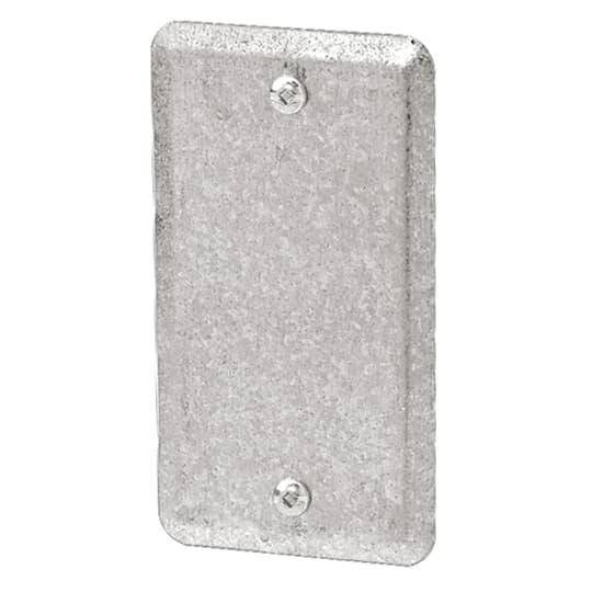 Iberville® BC20-C-4 20 Series Blank Utility Box Cover, 2-1/8 in W, Steel