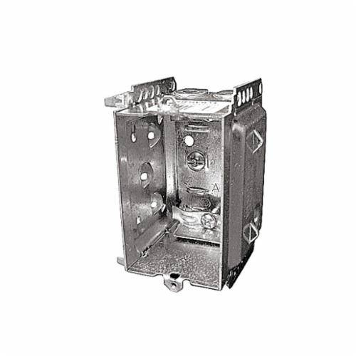 Iberville® BC2304-LHTQ Non-Gangable Device Box, Steel, 14.5 cu-in, 1 Gang, 1 Outlet, 3 in H x 2 in W x 2-1/2 in D