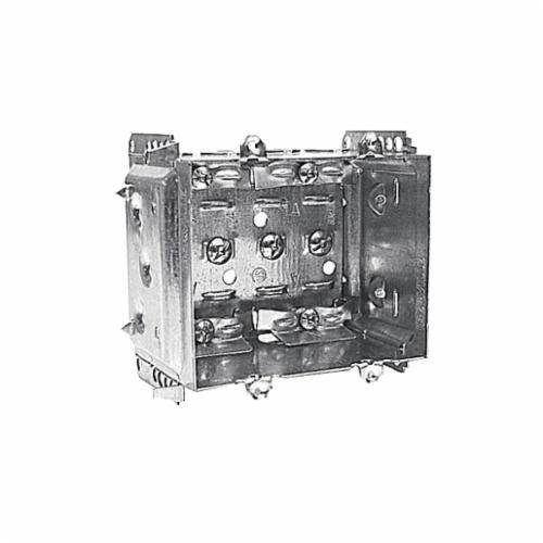Iberville® BC2304-LHTQ-2 Non-Gangable Device Box, Steel, 27 cu-in, 2 Gangs, 2 Outlets, 3 in H x 3-3/4 in W x 2-1/2 in D