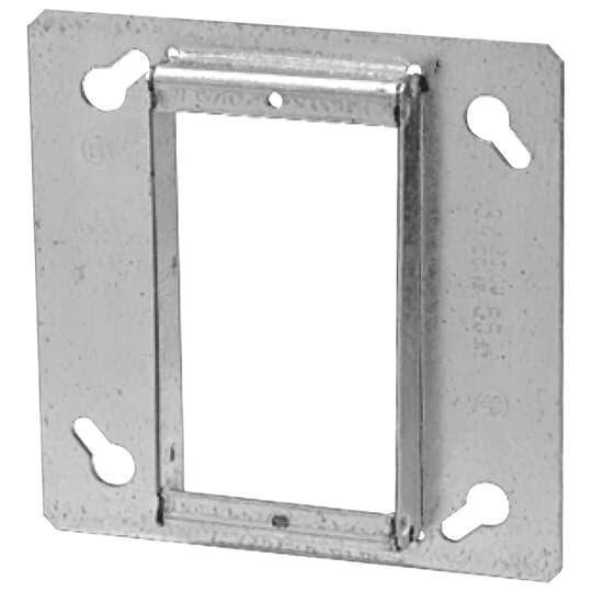 Iberville® BC52C49-1 Raised Electrical Box Cover, 4 in L x 4 in W, Steel