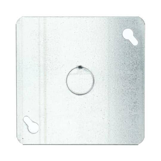 Iberville® BC52-C-6 Box Cover, 4 in L x 4 in W, Flat Cover, Steel
