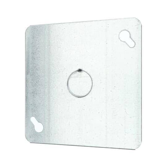 Iberville® BC52-C-6 Box Cover, 4 in L x 4 in W, Flat Cover, Steel