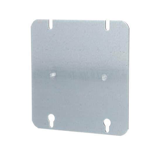 Iberville® BC72-C-1 Box Cover, 4-11/16 in L x 4-11/16 in W, Blank/Flat Cover, Steel