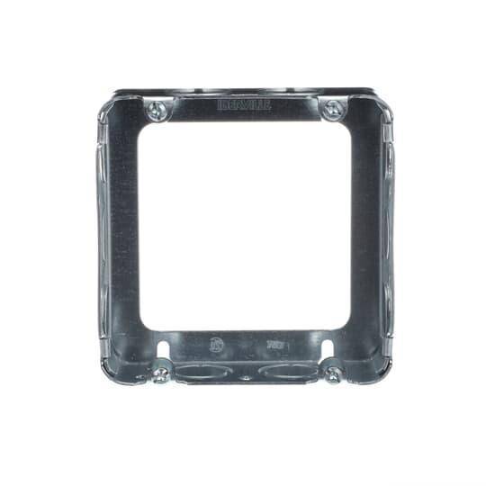 Iberville® BC73151-K Square Outlet Extension Ring, 4-11/16 in L x 4-11/16 in W x 1-1/2 in D, Steel