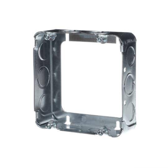 Iberville® BC73151-K Square Outlet Extension Ring, 4-11/16 in L x 4-11/16 in W x 1-1/2 in D, Steel