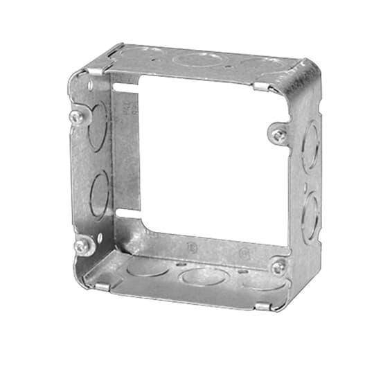 Iberville® BC73171-K Square Outlet Extension Ring, 4-11/16 in L x 4-11/16 in W x 2-1/8 in D, Steel