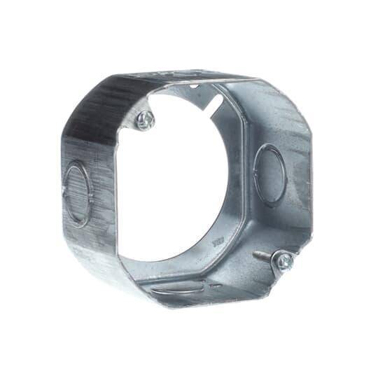 Iberville® CI55171-K Octagonal Extension Ring, 4 in L x 4 in W x 2-1/8 in D, Steel