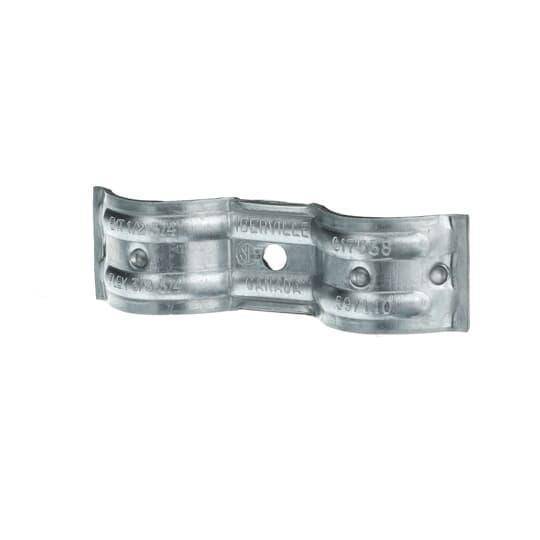 Steel City® CI7538 1-Hole Double Sided Pipe Strap, 3/8, 1/2 in, 3/4 in Conduit, Steel