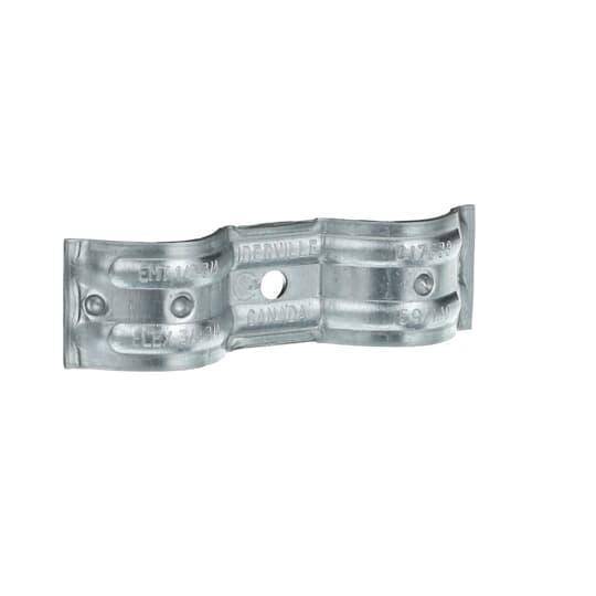 Steel City® CI7538 1-Hole Double Sided Pipe Strap, 3/8, 1/2 in, 3/4 in Conduit, Steel
