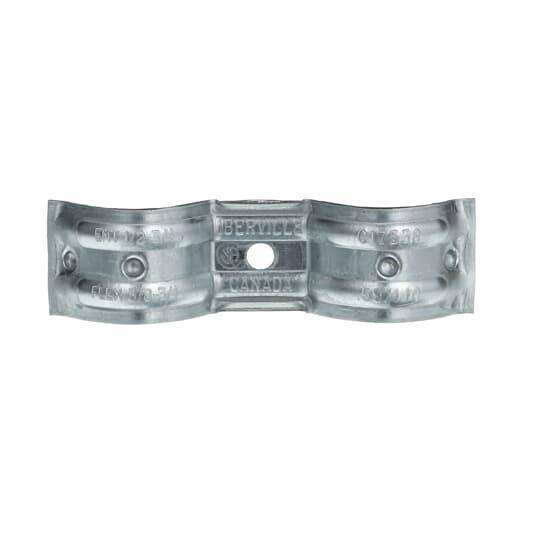 Steel City® CI7538 1-Hole Double Sided Pipe Strap, 3/8, 1/2 in, 3/4 in Conduit, Steel