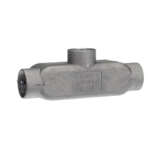 Iberville® CITA-3/4 Type T Conduit Body With Cover, Gasket, 3/4 in Hub, Cast Aluminum