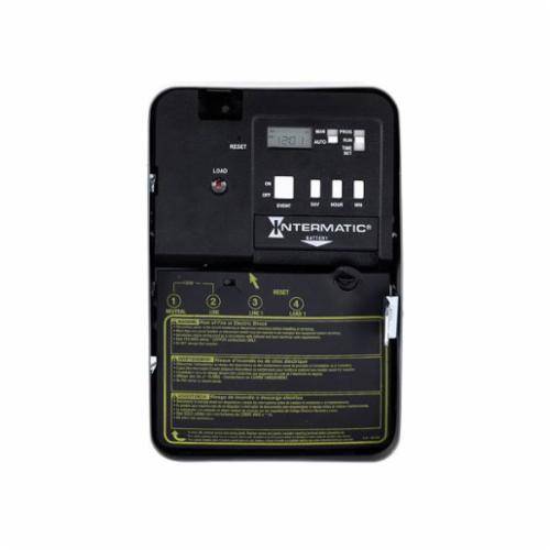 Intermatic® EH40 EH Series Electronic Water Heater Timer, 1 min to 7 days Setting, 240 VAC, 1-1/4 hp, 2NO/DPST Contact, 2 Poles