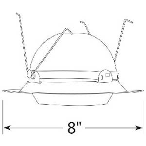 6" Acuity Brands Lighting Inc. 229-WH Incandescent Trim Round White,