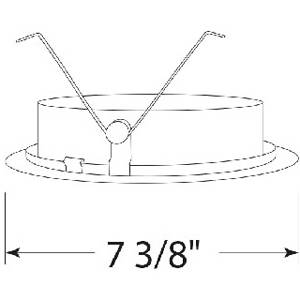 6" Acuity Brands Lighting Inc. 242-WH LED Downlight Trim Round White,