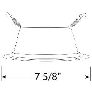 6" Acuity Brands Lighting Inc. 24-WWH LED Downlight Trim Round White,