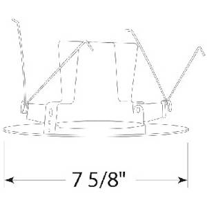 6" Acuity Brands Lighting Inc. 250-WH Downlight Trim Round White,