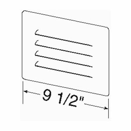 9-9/16" x 4-7/8" Acuity Brands Lighting Inc. 840-WH AccuLite™ Step Light Louver Trim White,