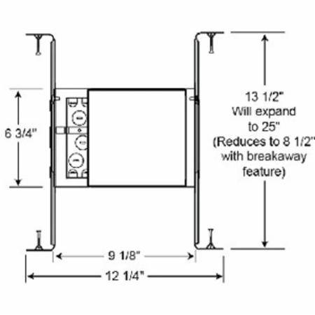 6-3/4", 4" Aperture, Acuity Brands Lighting Inc. IC1 Incandescent Downlight Housing Round, Vertical, Insulated, Air Tight