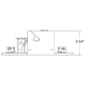 7-1/2", 6" Aperture, Acuity Brands Lighting Inc. IC21 Incandescent Downlight Housing Round, Vertical, Insulated, Air Tight