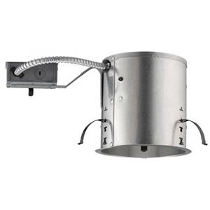 7-1/8", 6" Aperture, Acuity Brands Lighting Inc. IC22R Incandescent IC Remodel Housing Round Insulated, Air Tight