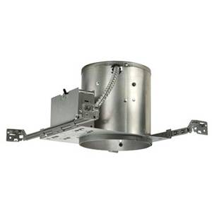 7-1/2", 6" Aperture, Acuity Brands Lighting Inc. IC22-W Incandescent Downlight Housing Round, Vertical, Insulated, Air Tight