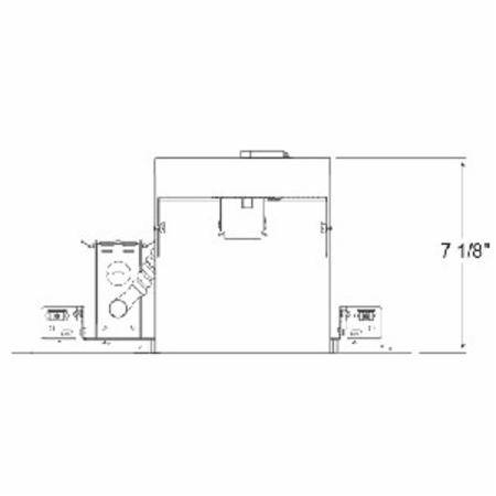 7-1/2", 6" Aperture, Acuity Brands Lighting Inc. IC22-W Incandescent Downlight Housing Round, Vertical, Insulated, Air Tight