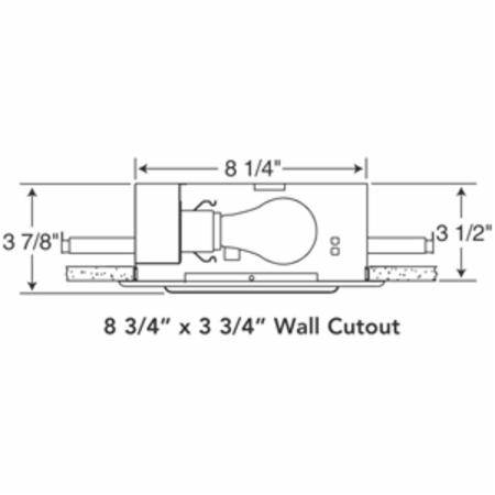 25 W Insulated, 40 W Non-Insulated, Acuity Brands Lighting Inc. ICTC113 Incandescent Step Light White Painted, 22 Gauge Steel, A19,