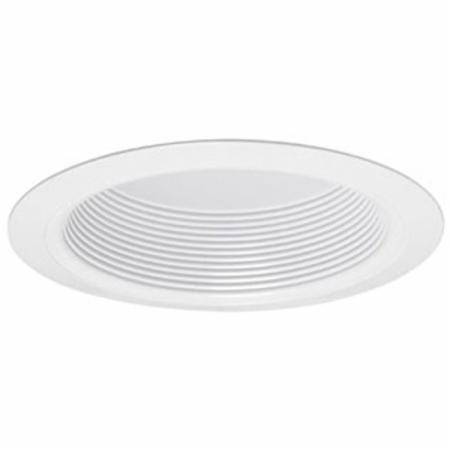 6" Acuity Brands Lighting Inc. V3034T-WWH Vulite® Recessed Lighting Trim Round, Full Baffle with Torsion Spring, White,