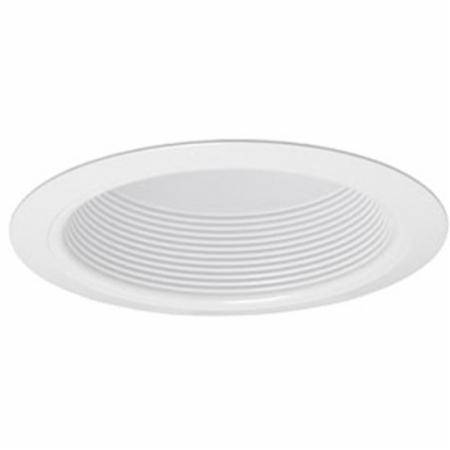 6" Acuity Brands Lighting Inc. V3034-WWH Vulite® Recessed Lighting Trim Round, Full Baffle, White,