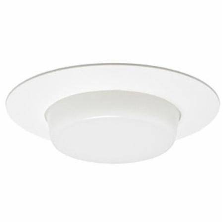 6" Acuity Brands Lighting Inc. V3041-PW Vulite® Recessed Lighting Trim Round, Drop Opal Lens Shower with Reflector, White,