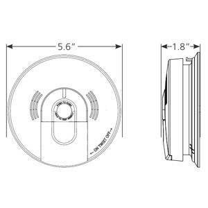United Technologies Corp. 21006377-N AC Wire-In Carbon Monoxide and Smoke Alarm