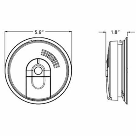 United Technologies Corp. 21007581 FIREX® AC Wire-In Smoke Alarm