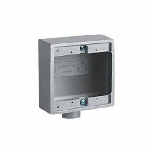 Killark® 2FS-1 2FS/FD Cast Device Box, Copper-Free Aluminum, 32 cu-in Capacity, 2 Gangs, 2 Outlets, 5-1/2 in H x 4-11/16 in W x 2 in D