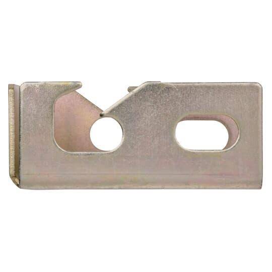 Kindorf® B998 900 2-Hole End Connector, 4.039 in L x 1.791 in W, For Use With 3/8, 1/2 in Threaded Rod, Steel, Galv-Krom®/Standard