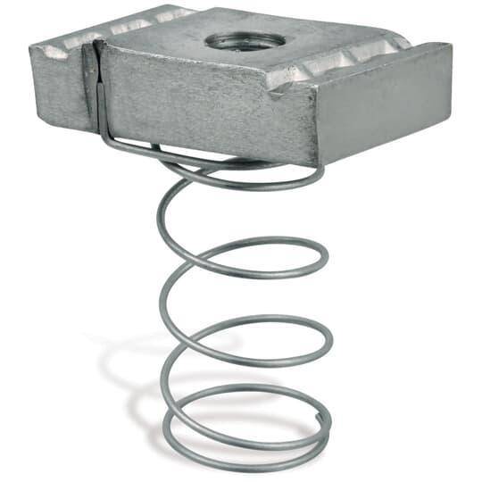 Kindorf® B-910-5/16 Self-Aligning Channel Nut, 5/16-18 Thread, 5/16 in THK, For Use With All Kindorf® Channels, Steel