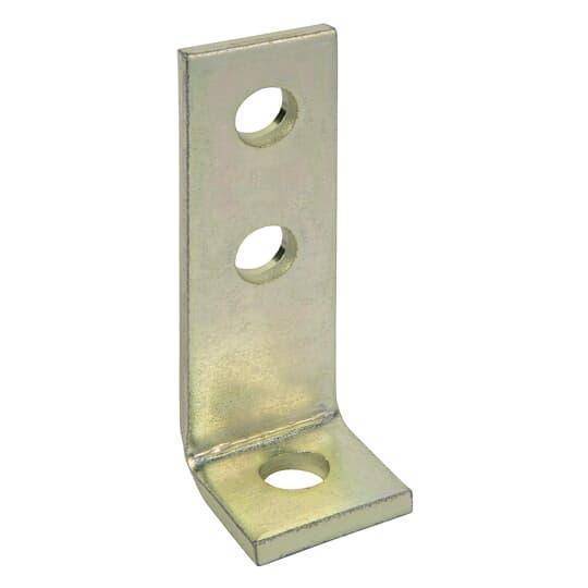 Kindorf® B-916-SS Angle Connector, 3 Holes, 4-1/2 in L x 1-1/2 in W, Stainless Steel