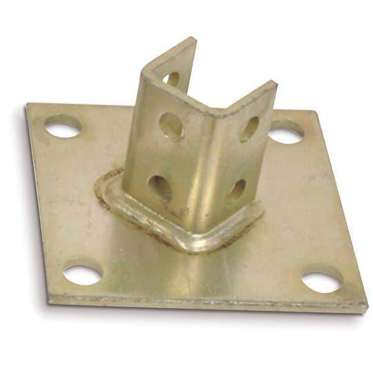 Kindorf® B-924EG Connector Post Base, 6 in Base, For Use With 1-1/2 x 1-1/2 in Channels, Steel