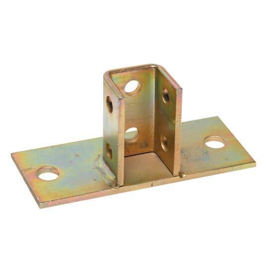Kindorf® B-924FL Connector Post Base, For Use With 1-1/2 x 1-1/2 in Channel, Steel