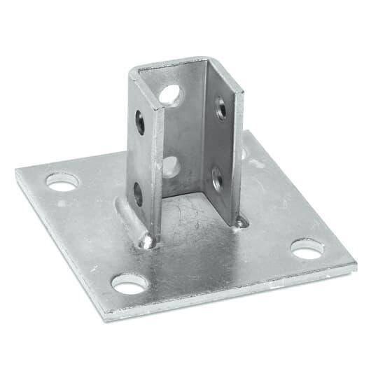 Kindorf® B924SQHD Square Connector Post Base, Steel