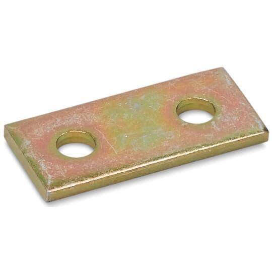 Kindorf® B-960 Connector Plate, 2 Holes, 3 in L x 1-1/2 in W x 1/4 in THK, Steel