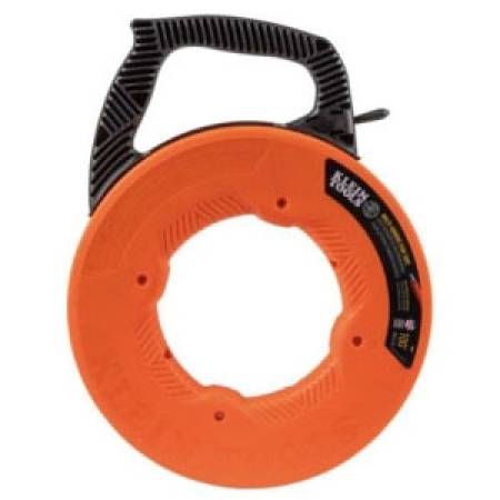 3/16" x 100' Fiberglass Tape, Klein Tools, Inc. 56383 Fish Tape, Orange/Black