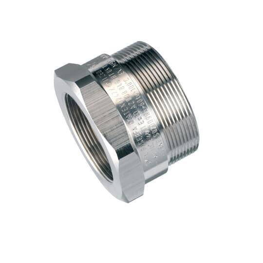ABB EXS/M32-M25/R Explosionproof Straight Conduit Reducer, M32 Male x M25 Female, 316 Stainless Steel