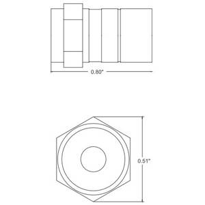 Leviton Manufacturing Co. Inc. 40985-TW6 Coaxial Cable Connector